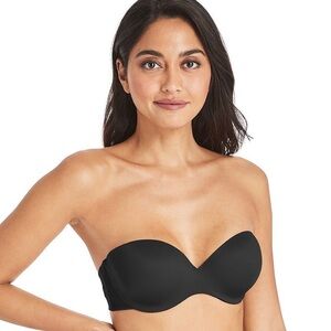 NWT Maidenform black custom lift strapless underwire bra size 38D